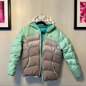 Girls reversible NorthFace puffer